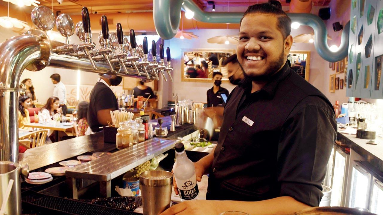Nikhil Kambli, 22, a bar supervisor earns  close to R15,000 every month in service charge because he is ranked at 5—the highest in the point system followed at his workplace