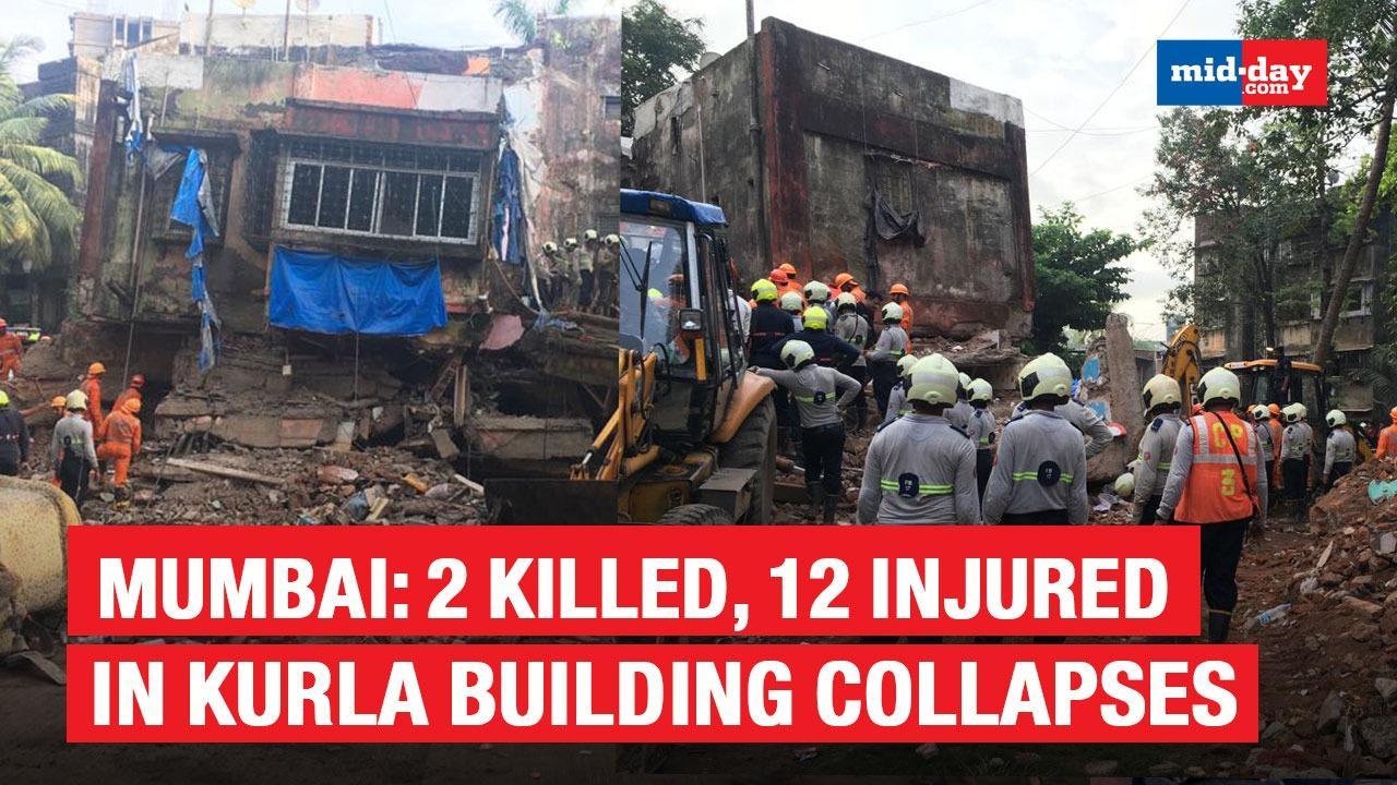 2 killed, 12 injured after building collapses in Kurla's Naik Nagar society