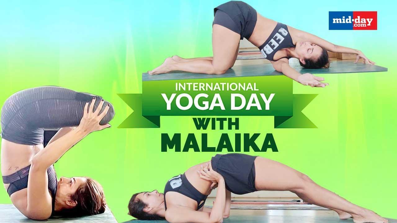 Malaika Arora Shows How To Get Rid Of Fat & Stress With Yoga