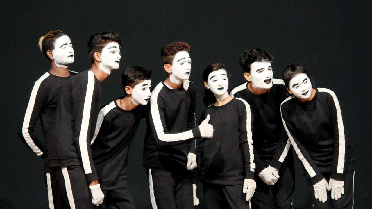 A mime performance from a previous edition of the programme