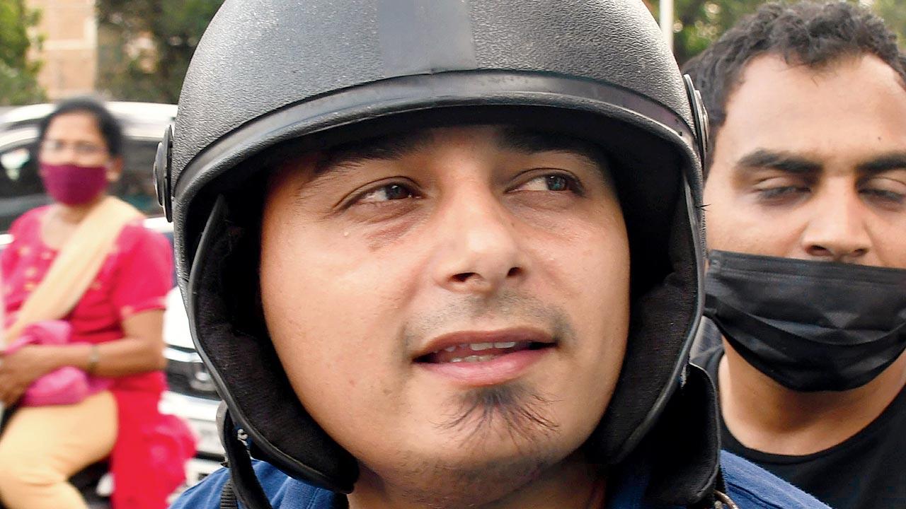 Faiyyaz Sayeed, a two-wheeler rider