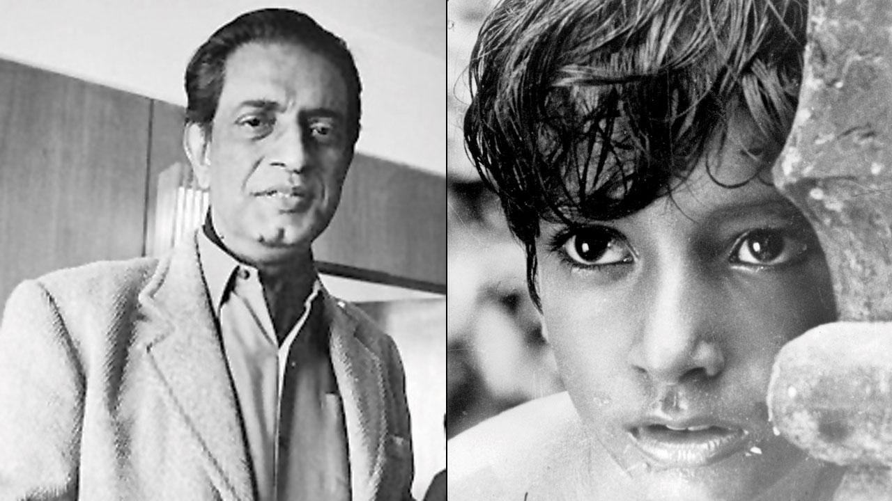 A still from Pather Panchali (right) Satyajit Ray. Pics courtesy/Wikimedia Commons