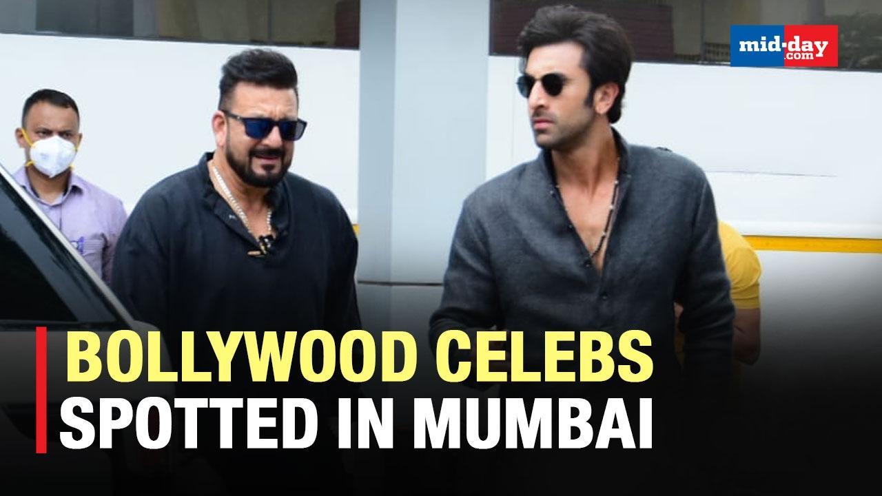 Ranbir Kapoor, Sanjay Dutt & Other B-Town Celebs Spotted In Mumbai
