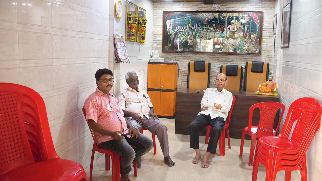 The usually bustling Shiv Sena shakha no. 198 at Lower Parel bore a sombre look on Thursday
