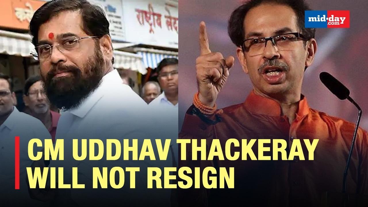 CM Uddhav Thackeray will not resign, would rather face floor test