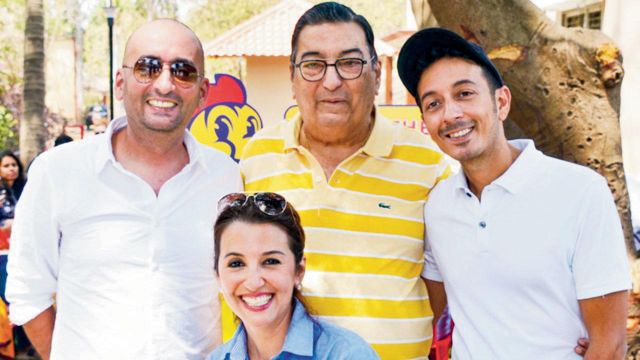 (From left) Sohrab, Khoram, Shazaad and Perizaad Zorabian