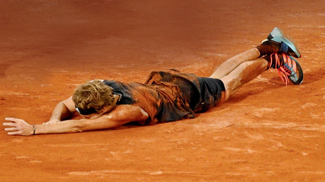 Nadal in final as Zverev exits after painful twist