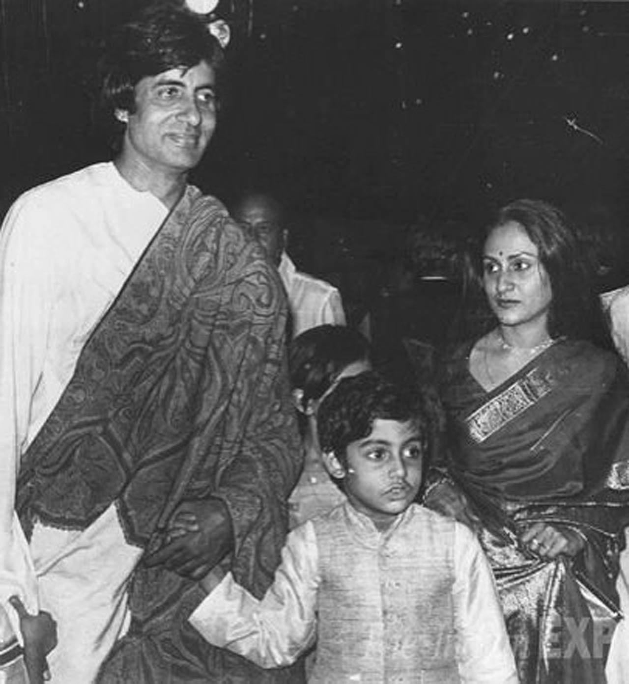 A black-and-white picture from the archives shared by Abhishek Bachchan has this as the caption- 