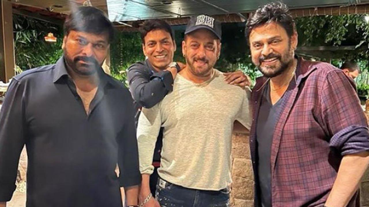 Salman Khan's meeting with Chiranjeevi, Venkatesh goes viral, fans say 'Picture Perfect'