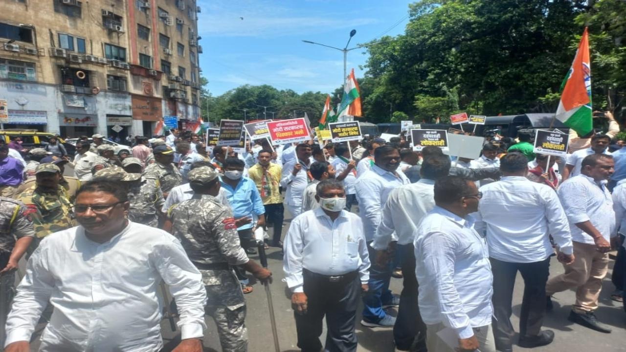 After being issued a summons by ED, Rahul Gandhi, appeared before the probe agency's office in Delhi in a money-laundering case. The party workers said they would intensify the protest in case of any action by the ED against Gandhi.