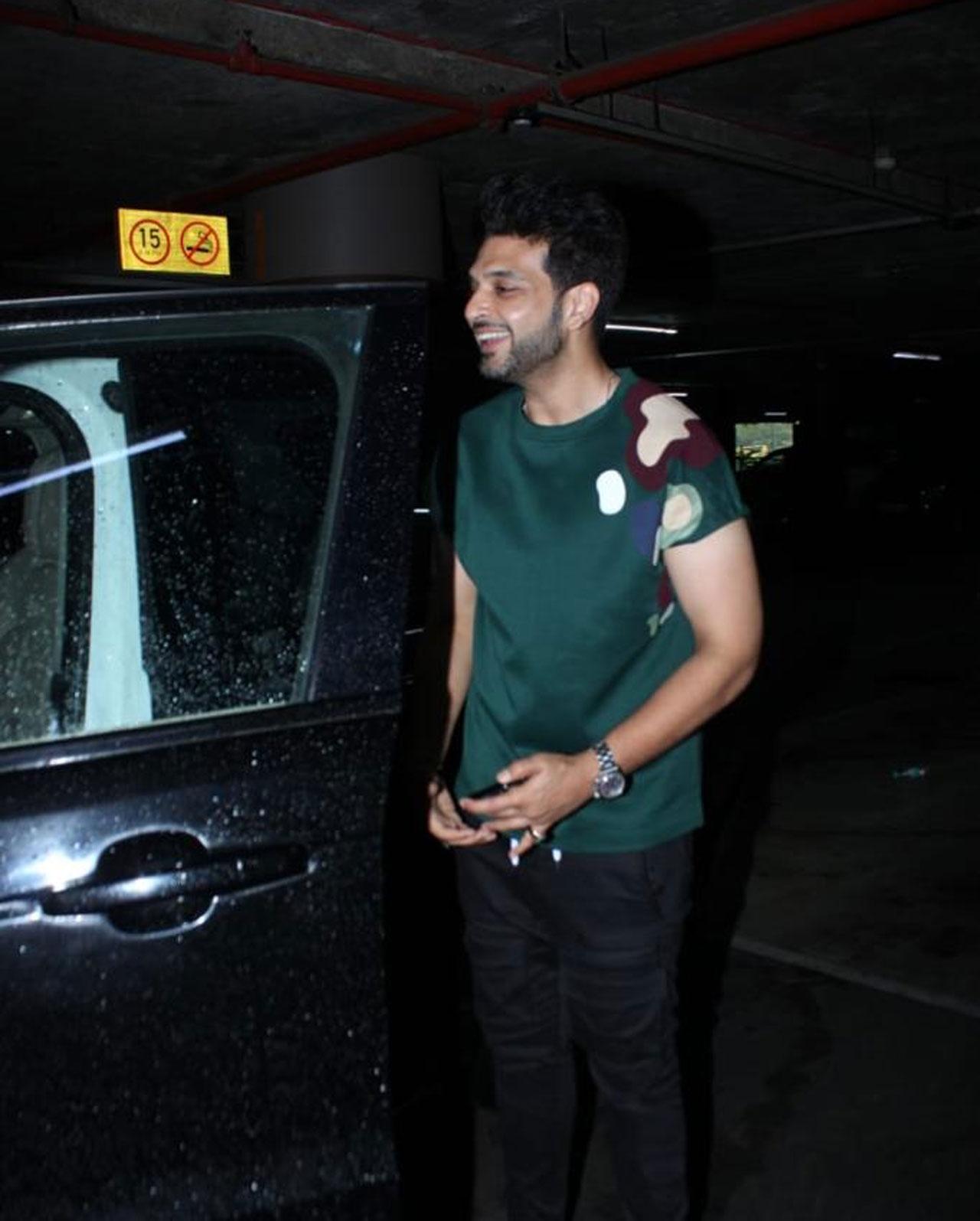 What is making Karan Kundrra smile? Any guesses?
