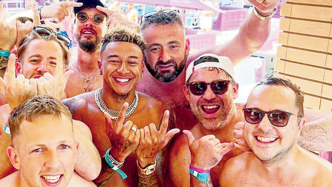 Man Utd football star Lingard enjoys wild party with fans in Las Vegas