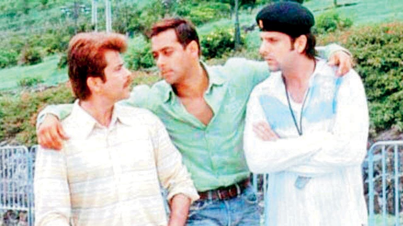 Anil Kapoor, Salman Khan, and Fardeen Khan in No Entry