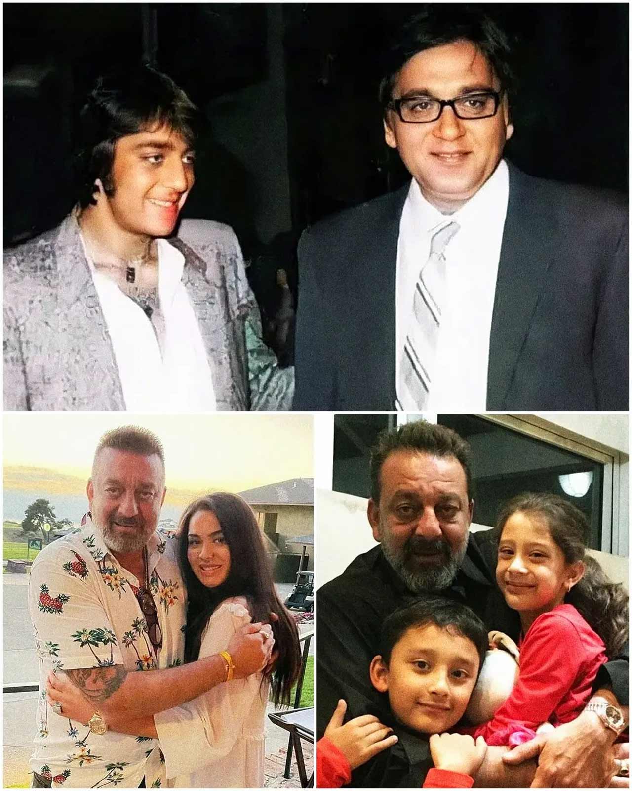 Sanjay Dutt posted a collage image of his father and late actor Sunil Dutt and his children Trishala, Iqra and Shahraan and shared a heartfelt note