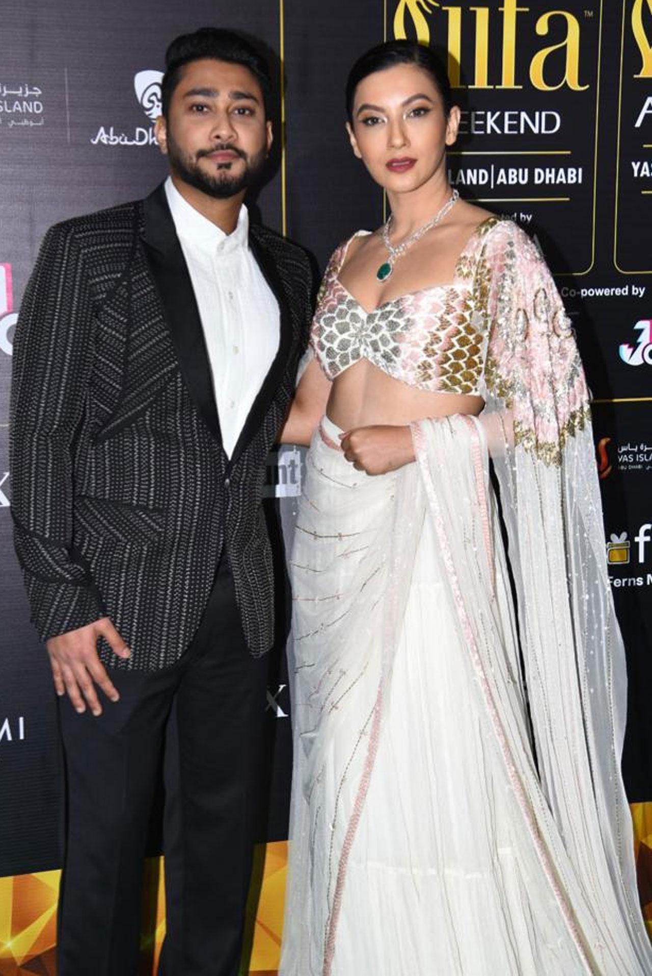Gauahar Khan and Zaid Darbar looked stylish in their white and black outfits at the green carpet. The tied the knot on December 25, 2020 in a private ceremony