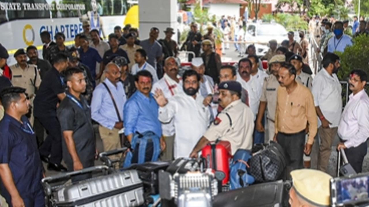 Security beefed up at Goa airport and hotel ahead of arrival of rebel Sena MLAs