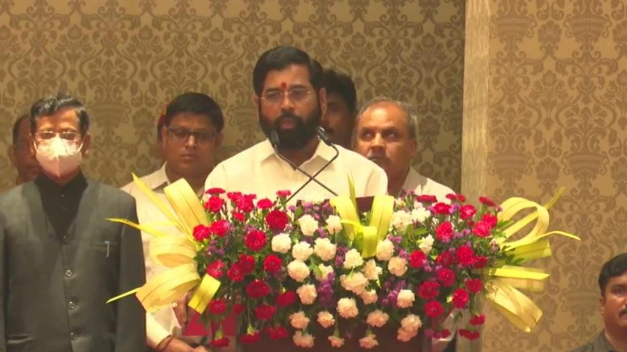 Eknath Shinde takes oath as chief minister of Maharashtra