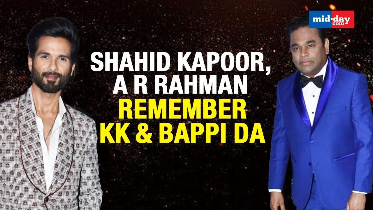Shahid Kapoor, A R Rahman Remember KK & Bappi Da at IIFA Rocks 2022