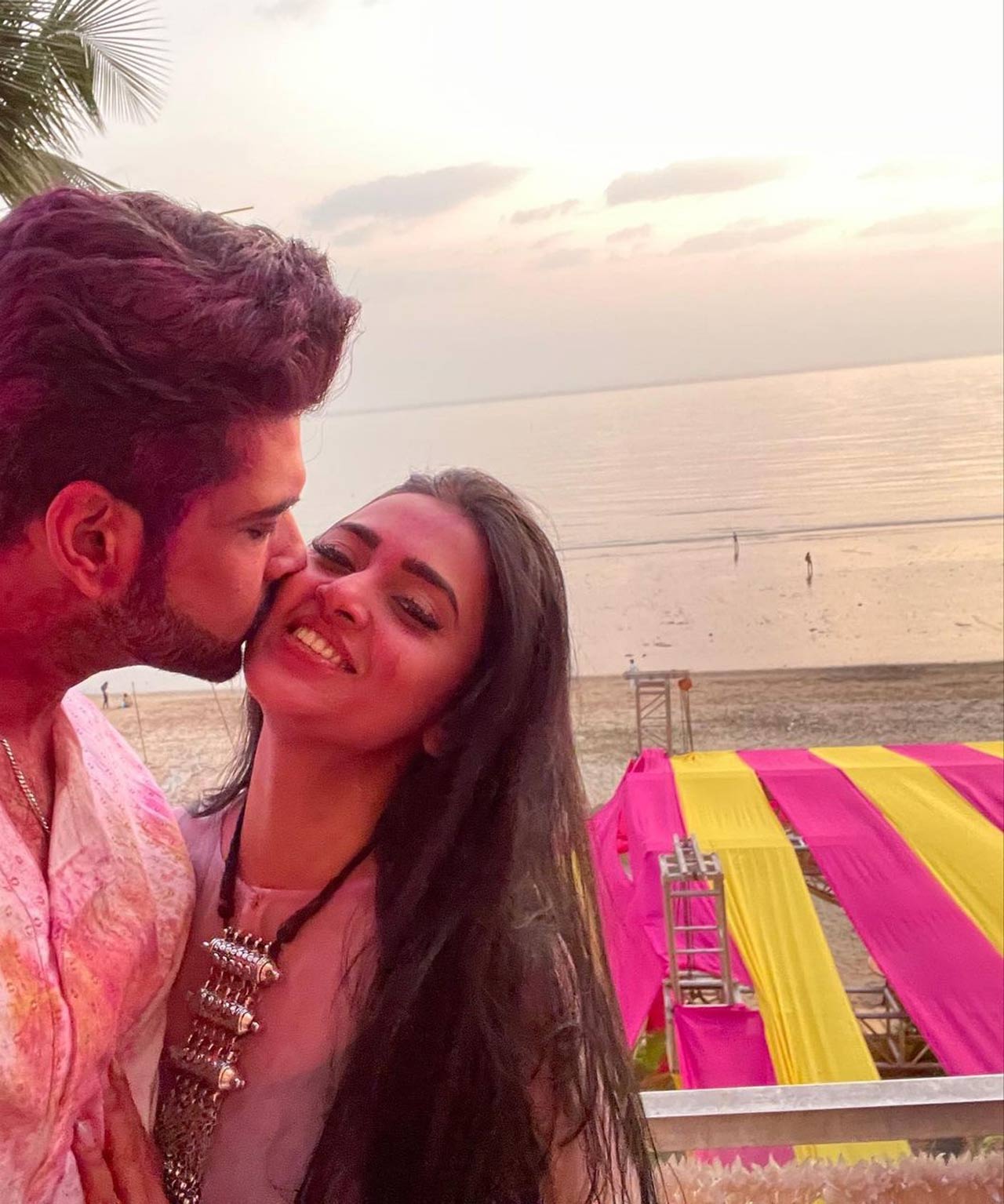 Fondly known as TejRan by fans, the couple keeps indulging in PDA and this was a gorgeous picture they shared on the occasion of Holi. Karan captioned this- 