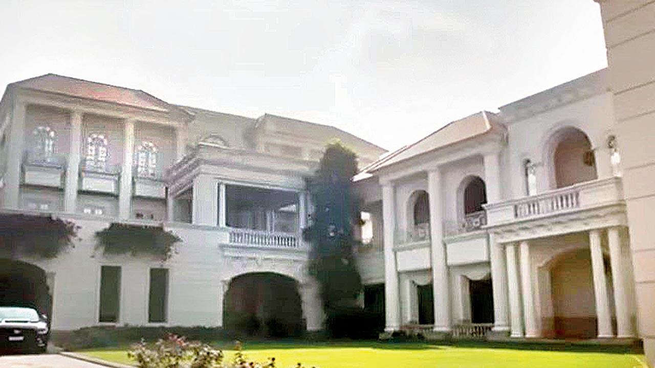 The exterior shots of Ala Vaikunthapurramuloo were filmed at a bungalow in Hyderabad, while a special set was created for the indoor sequences of the Allu Arjun starrer 