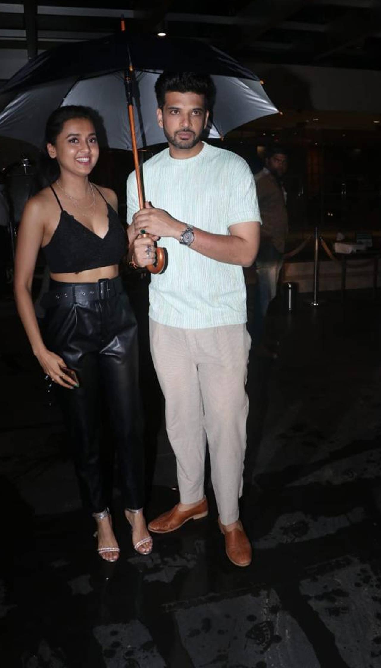 Tejasswi Prakash, Karan Kundrra hold an umbrella as the Monsoon showers have now arrrived in Mumbai and Goa. Speaking about her training in dance, the actress had told mid-day.com, 
