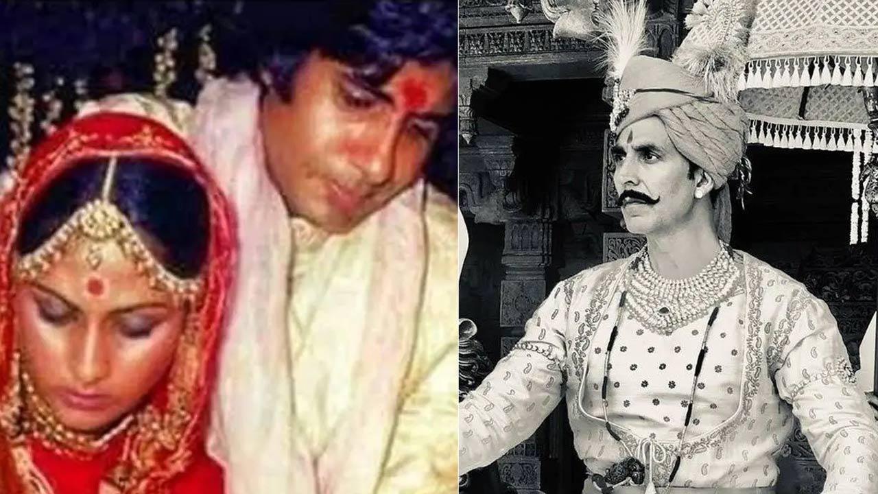 Amitabh Bachchan shares picture from his wedding; Akshay Kumar has a request