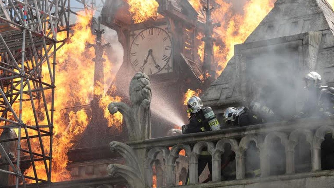 Notre-Dame on Fire Movie Review: Documentary style breath-taking disaster movie