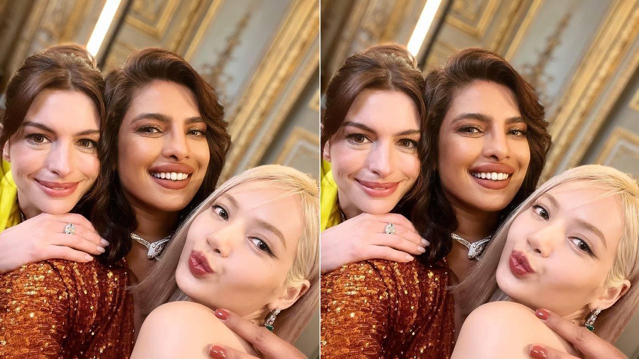 'Girls just wanna have fun,' writes Priyanka Chopra as she attends an event with Anne Hathaway, Lisa