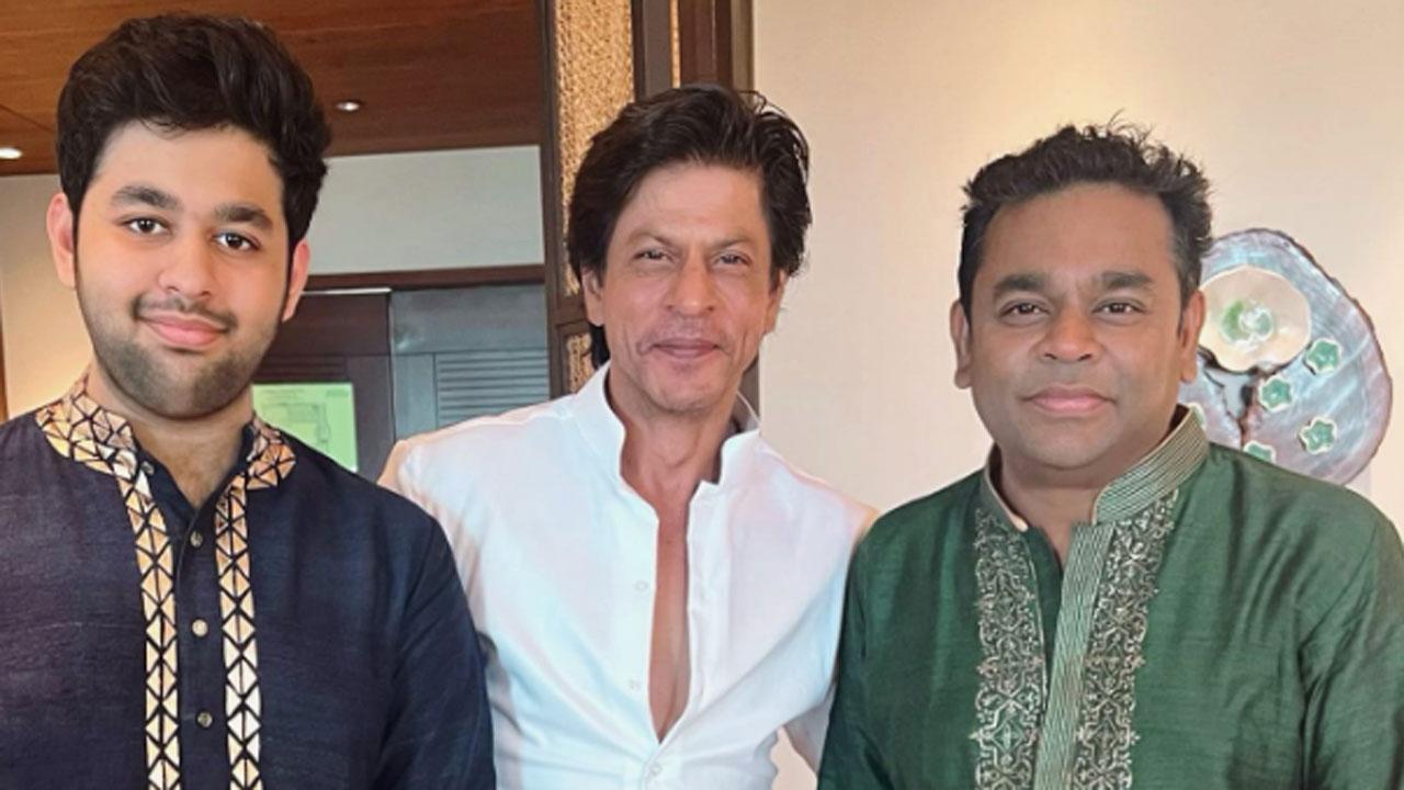 Bollywood superstar Shah Rukh Khan and music maestro AR Rahman reunited at Nayanthara and Vignesh Shivan's wedding in Mahabalipuram on June 9. ARRahman's son AR Ameen has posted a picture on social media. Read the full story here