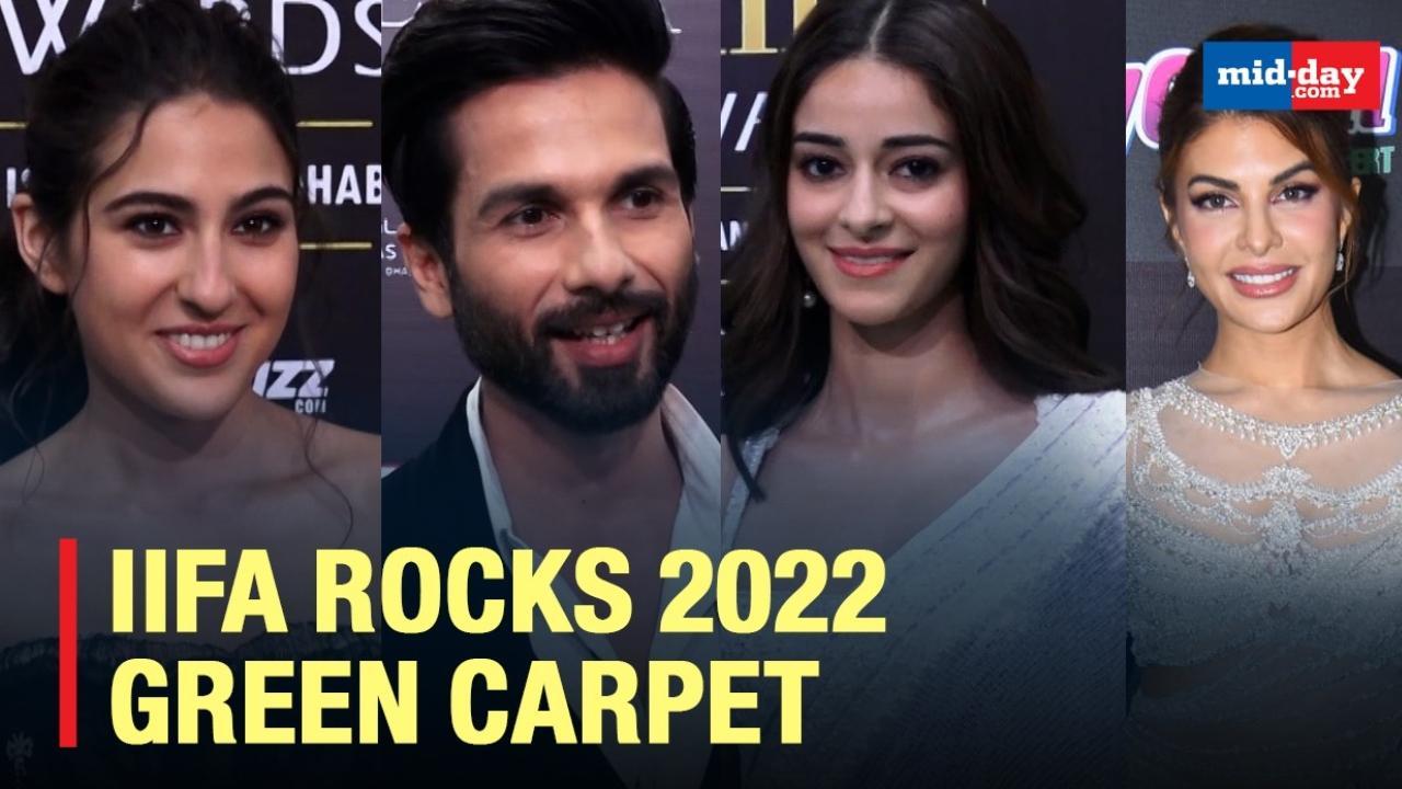 Shahid, Sara, Jacqueline & Others On The Green Carpet Of IIFA Rocks 2022