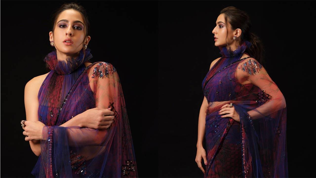 See Post: Sara Ali Khan wins hearts as she shares her traditional look in a saree