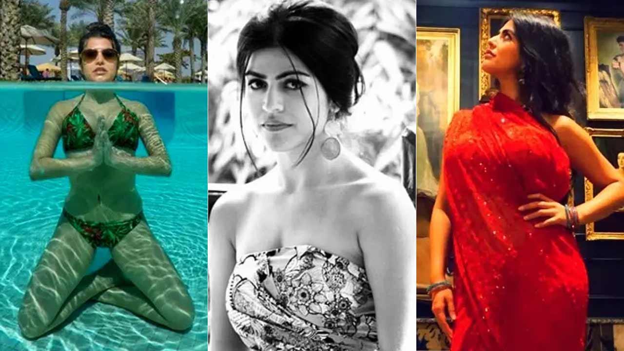 A collage of Shenaz Treasury's candid photos