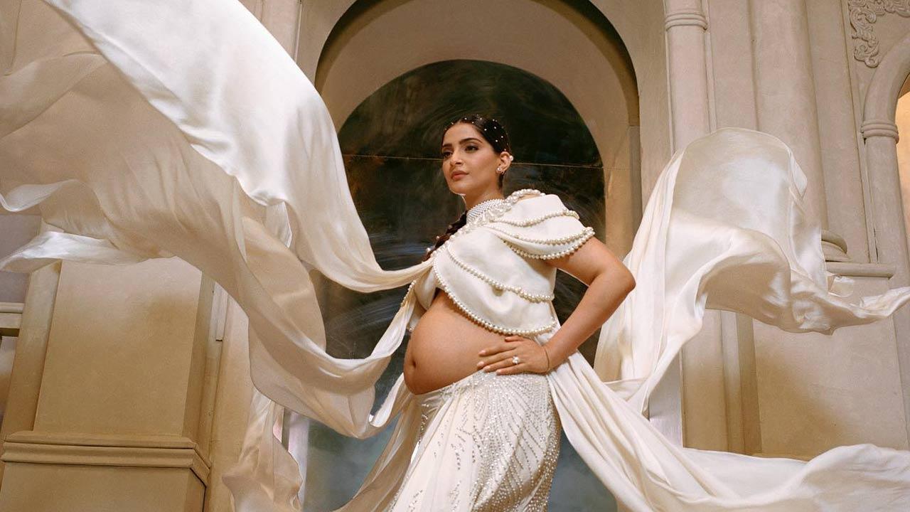 Birthday girl and mother-to-be Sonam Kapoor flaunts her baby bump in a stunning photo-shoot