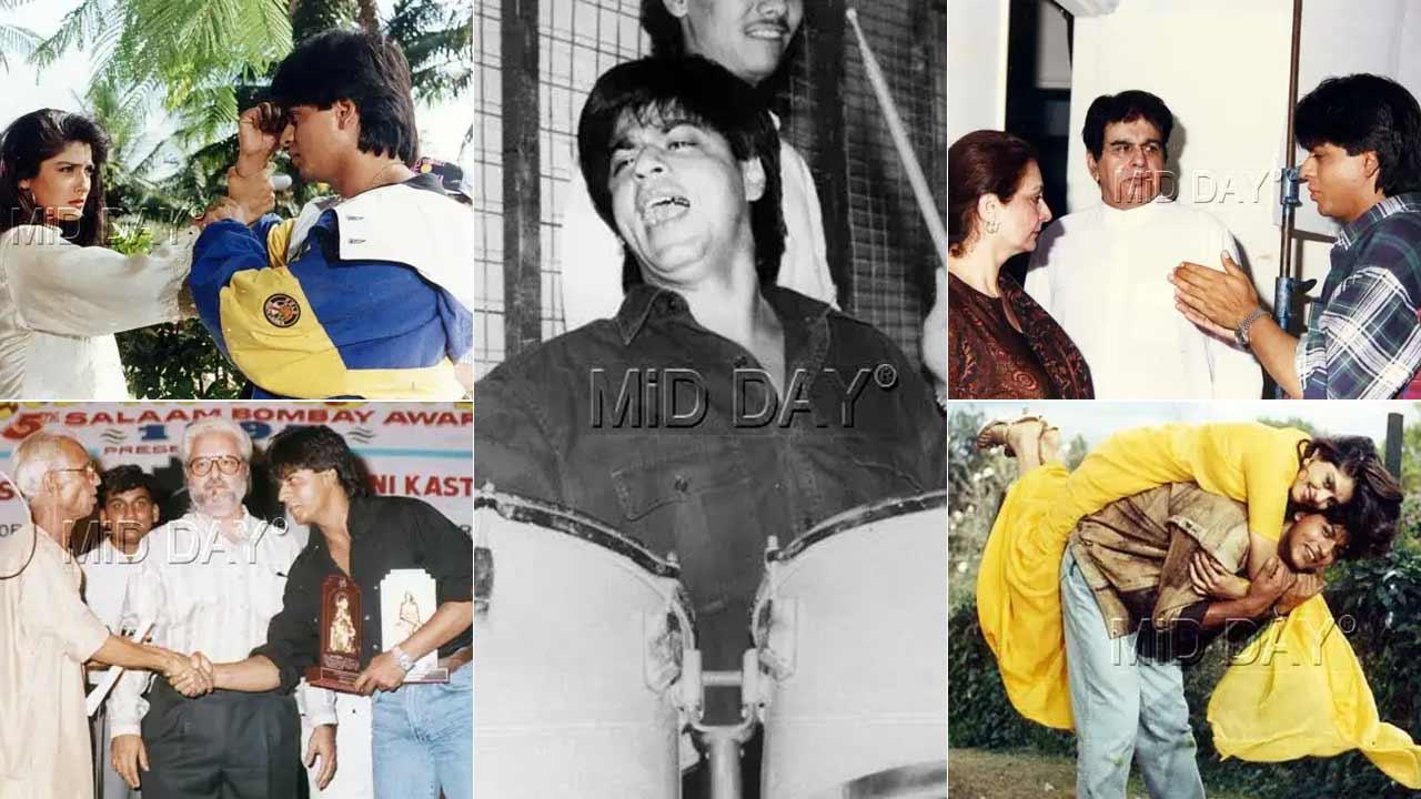 A collage of Shah Rukh Khan's 30 years in Bollywood