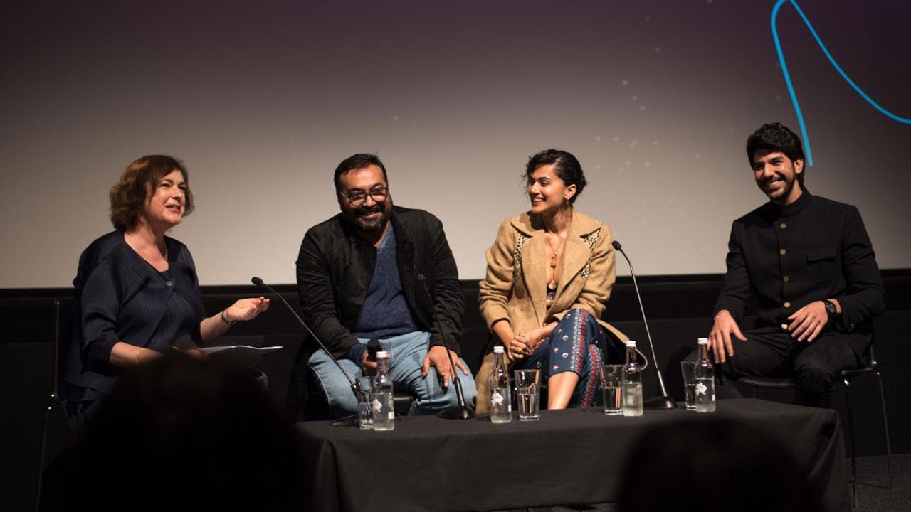 Taapsee Pannu, Anurag Kashyap, Pavail Gulati attend Dobaaraa's premiere at the London Film Festival 2022