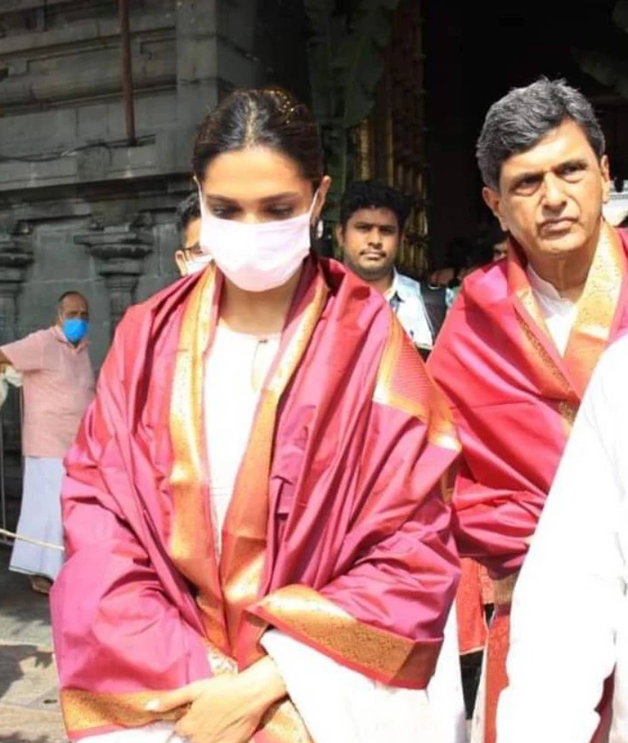 As part of an annual family ritual that the Padukones have followed for years, Deepika Padukone, along with her parents and sister Anisha Padukone, visited the temple to seek blessings, an auspicious occasion for the family as Prakash Padukone celebrates his birthday today