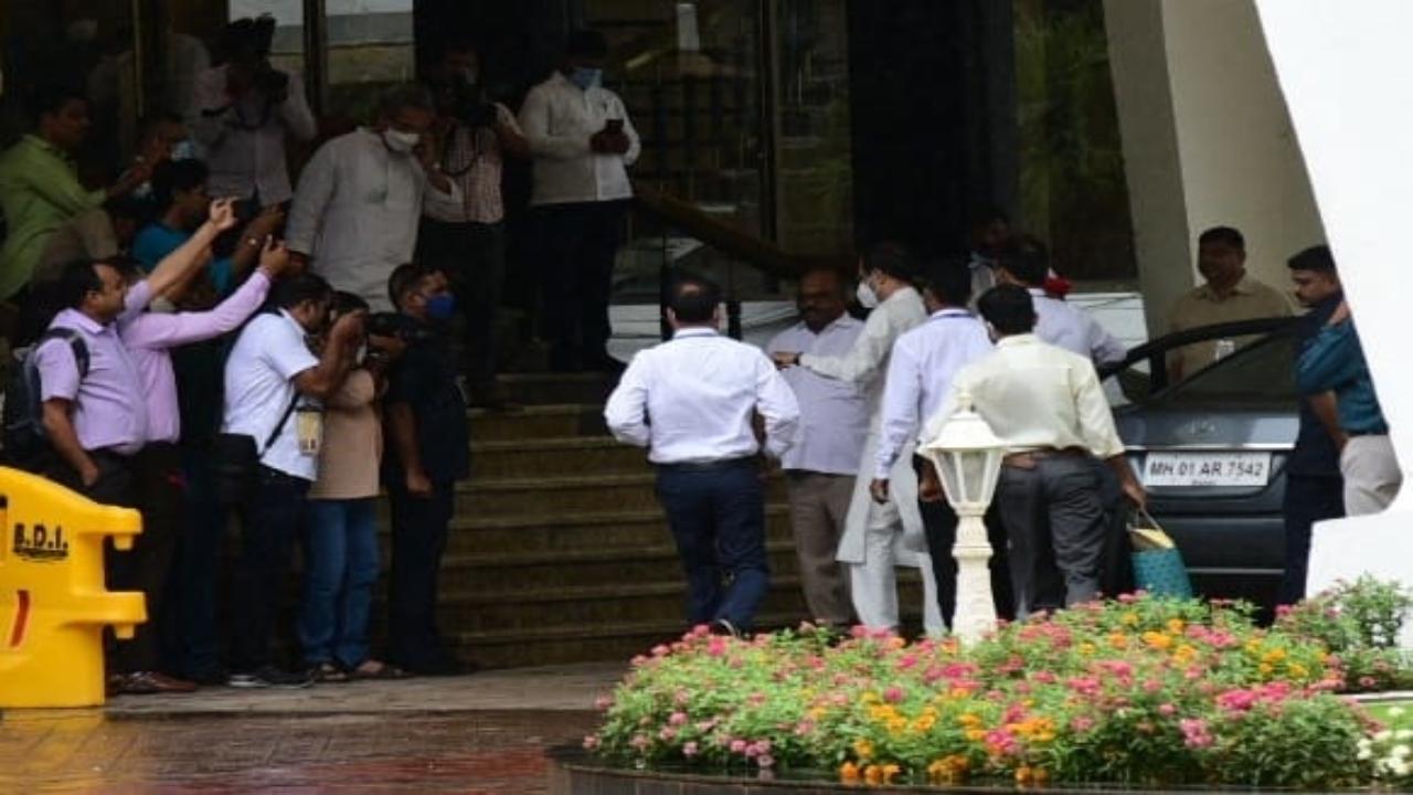 Maharashtra CM Uddhav Thackeray arrived at Vidhan Bhavan ahead of the MLC polls