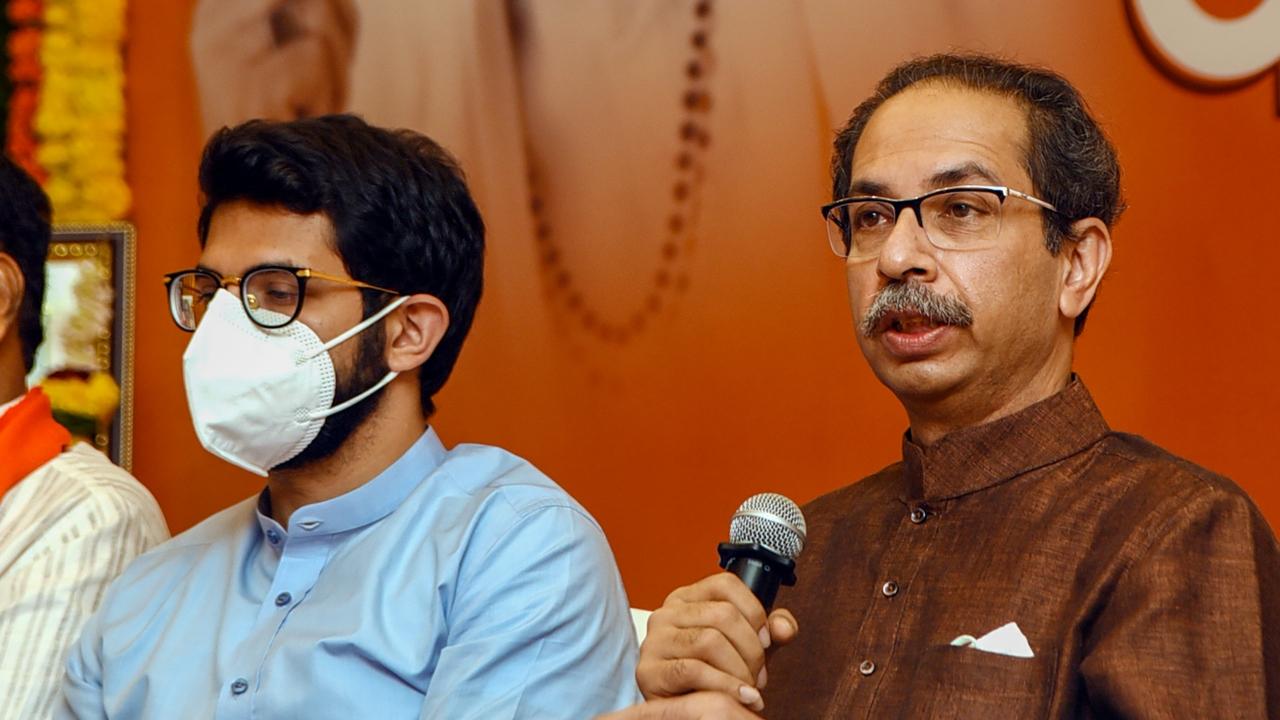 Chief Minister Uddhav Thackeray is reportedly having marathon talks with party leaders to stabilise the present conditions in Maharashtra politics. File Pic/ PTI