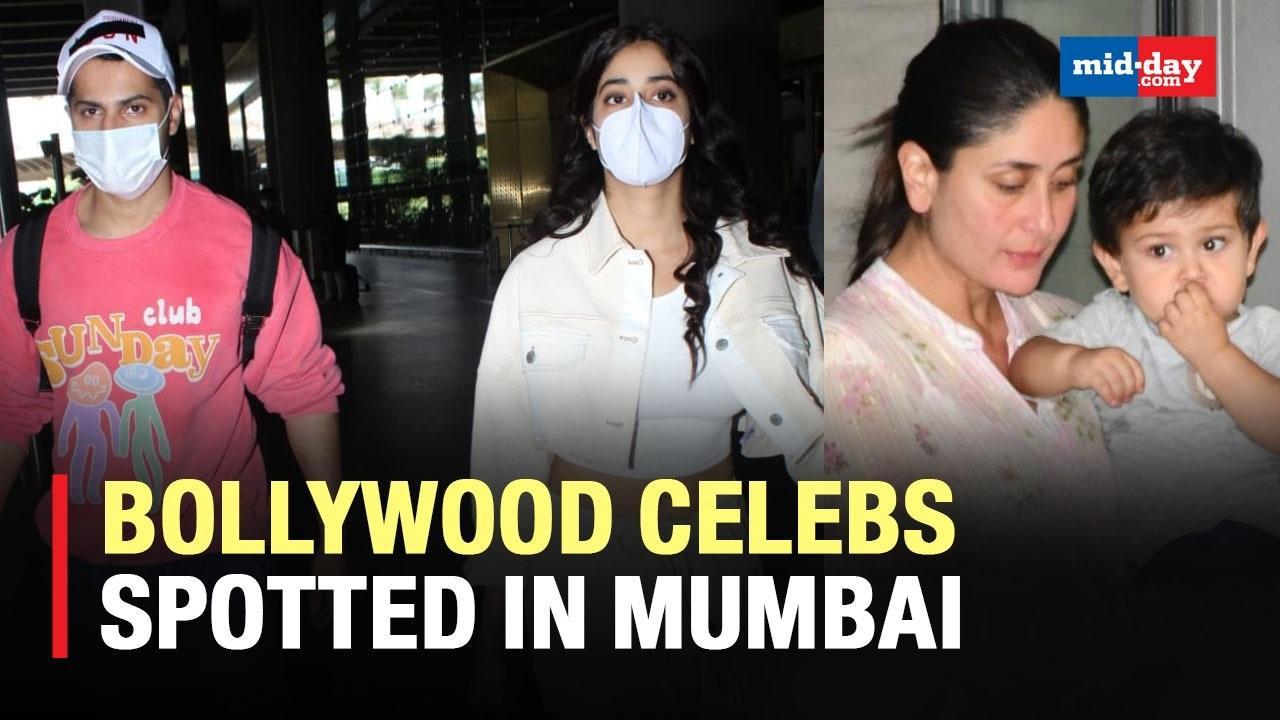 Varun Dhawan, Janhvi Kapoor And Other B-Town Celebs Spotted In Mumbai