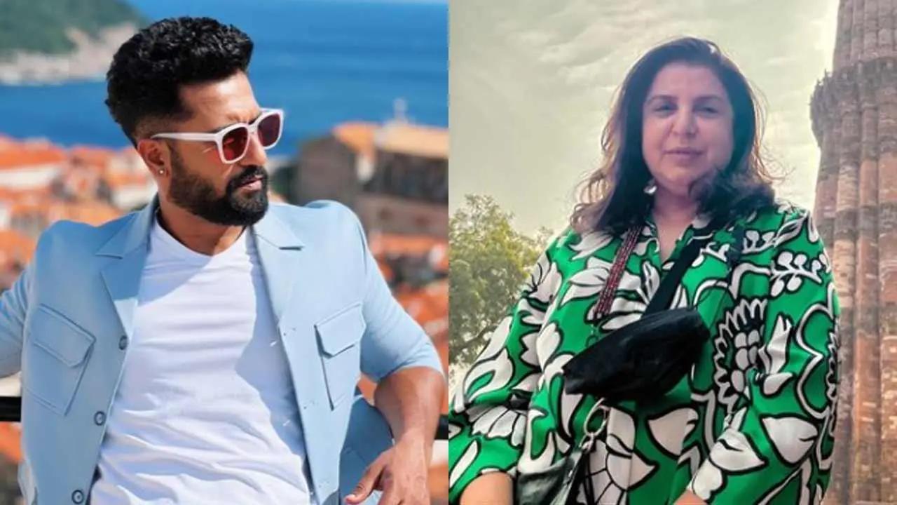 Farah Khan has been having a blast in Croatia with Vicky Kaushal, Tripti Dimri and the entire team of Anand Tiwari's upcoming project. Farah has been posting fun videos and pictures from the beautiful locales, posing with Vicky, leaving his wife Katrina Kaif green with envy. Now, the popular filmmaker shared a new video where the entire team is seen recreating the popular song from the film 'Main Hoon Na'. Read full story here





















