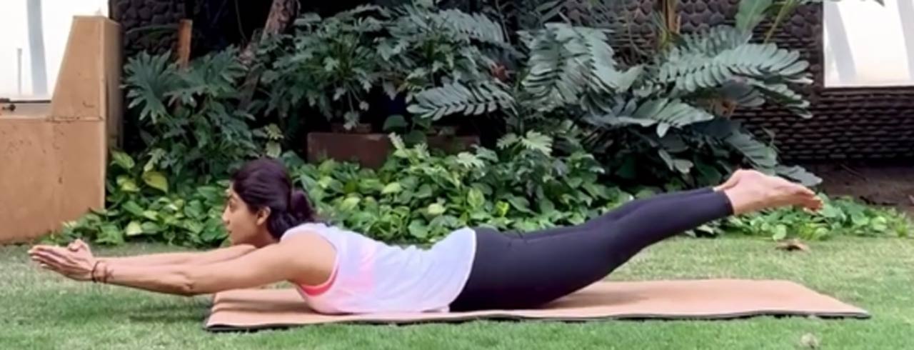 Shilpa Shetty has written a book on Yoga so how could she not be on the list? A long note describes her pose for the day. Read- 