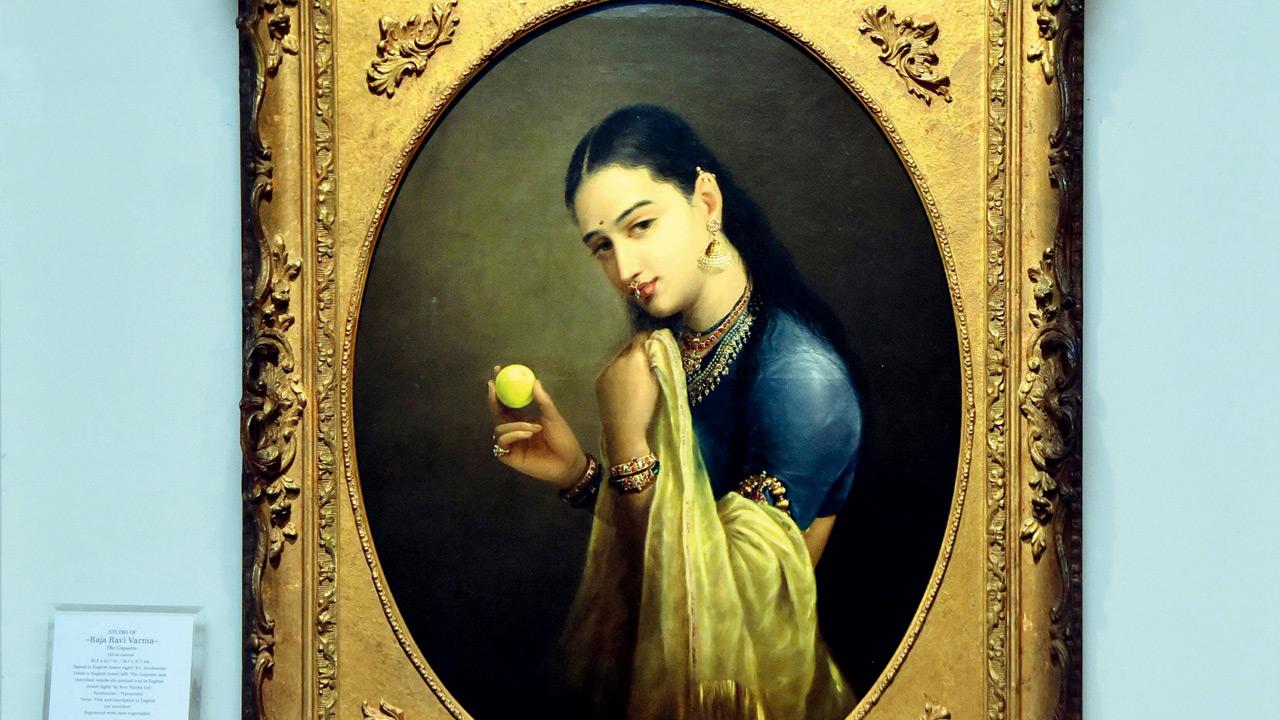 The Coquette by Studio of Raja Ravi Varma