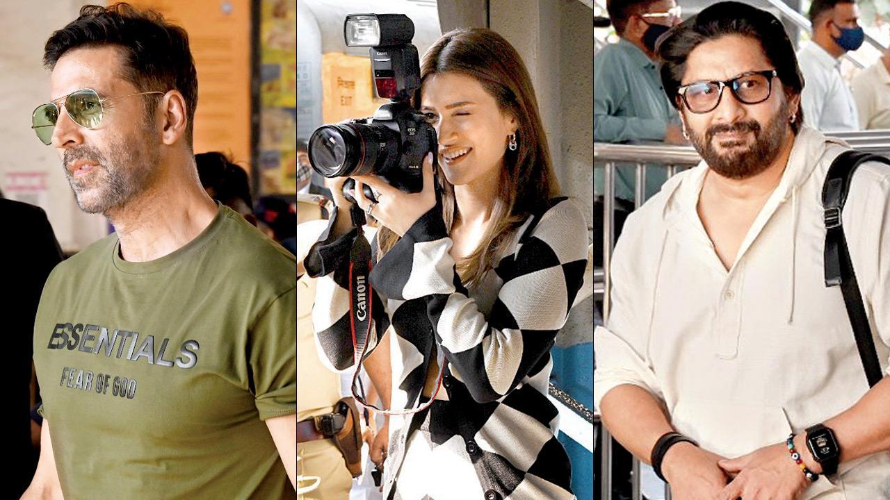 Up and about: Busy Bollywood