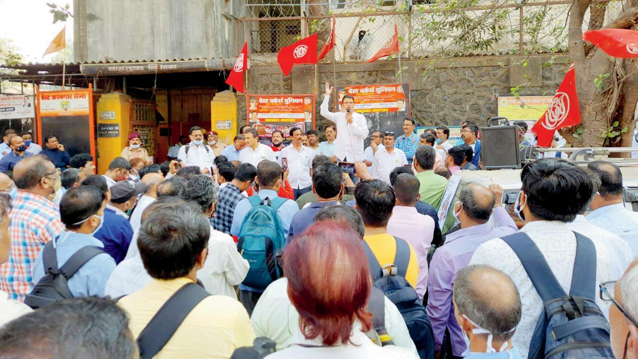 BEST unions protest against privatisation; officials deny claims