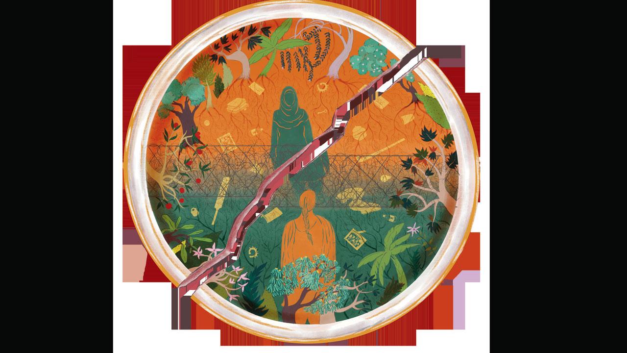One of her illustrations for Broken Plates