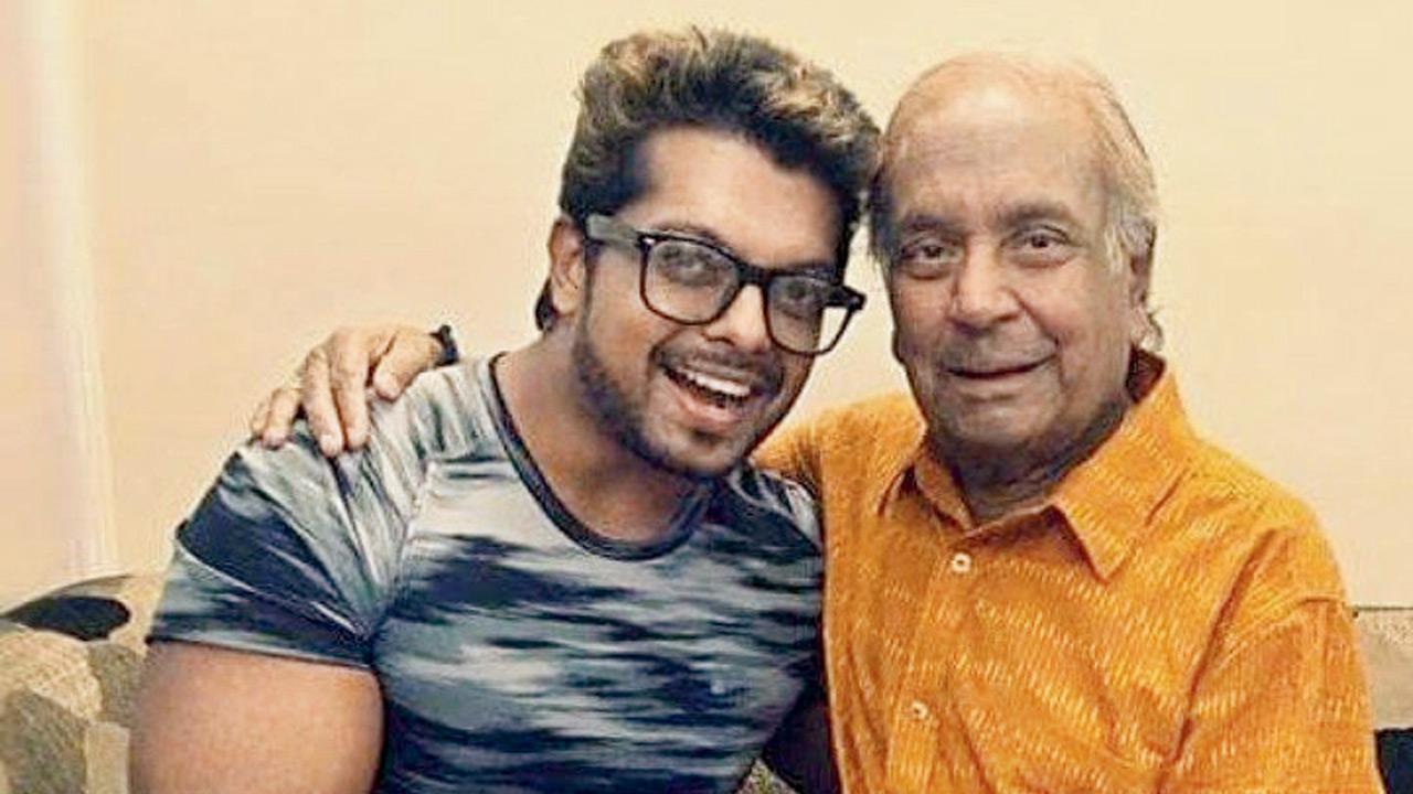 Harsh Mishra with Kathak maestro Birju Maharaj
