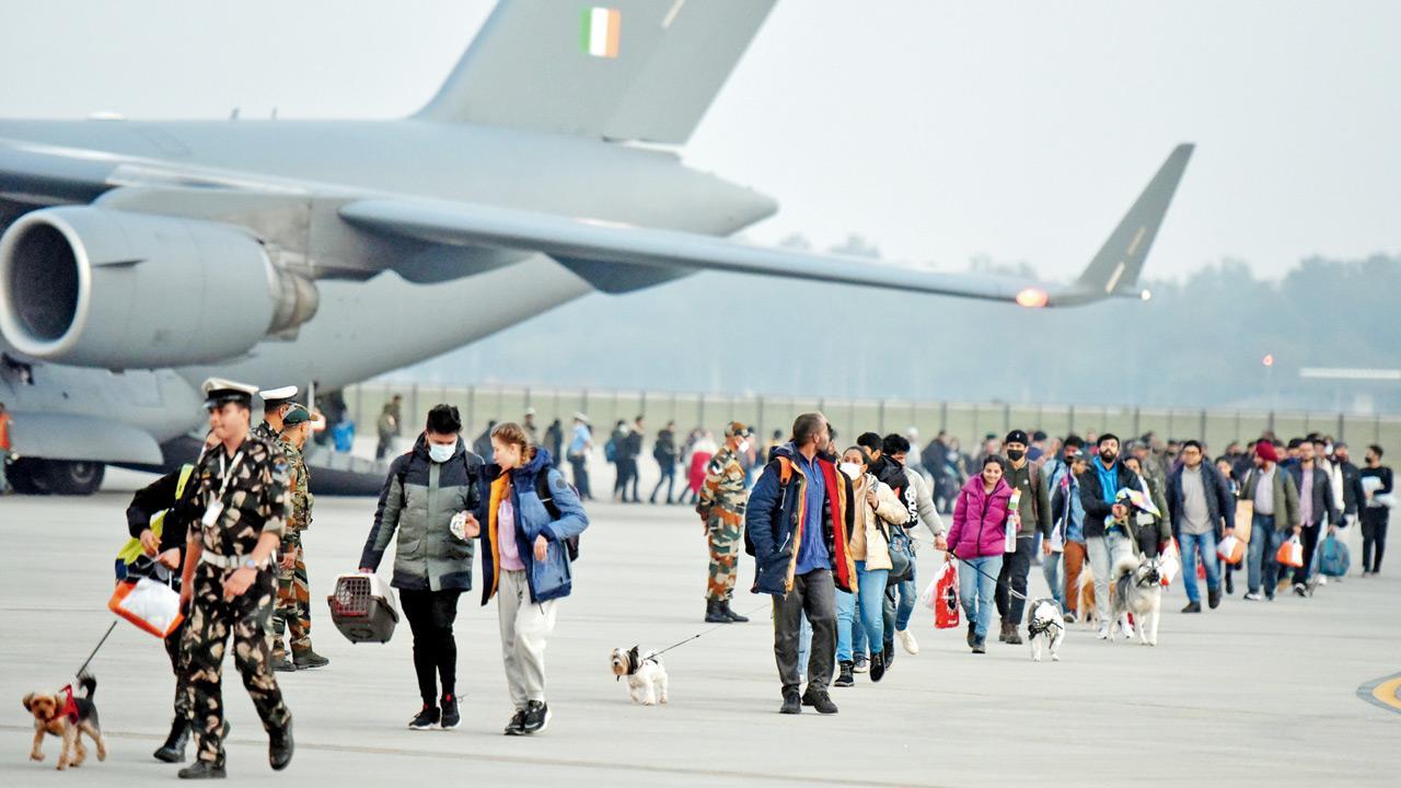 First stranded in Ukraine, now at home