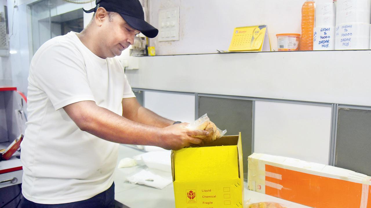 Driver packs the goodies in airtight boxes before placing them in a carton to retain freshness and buffer them from breakage
