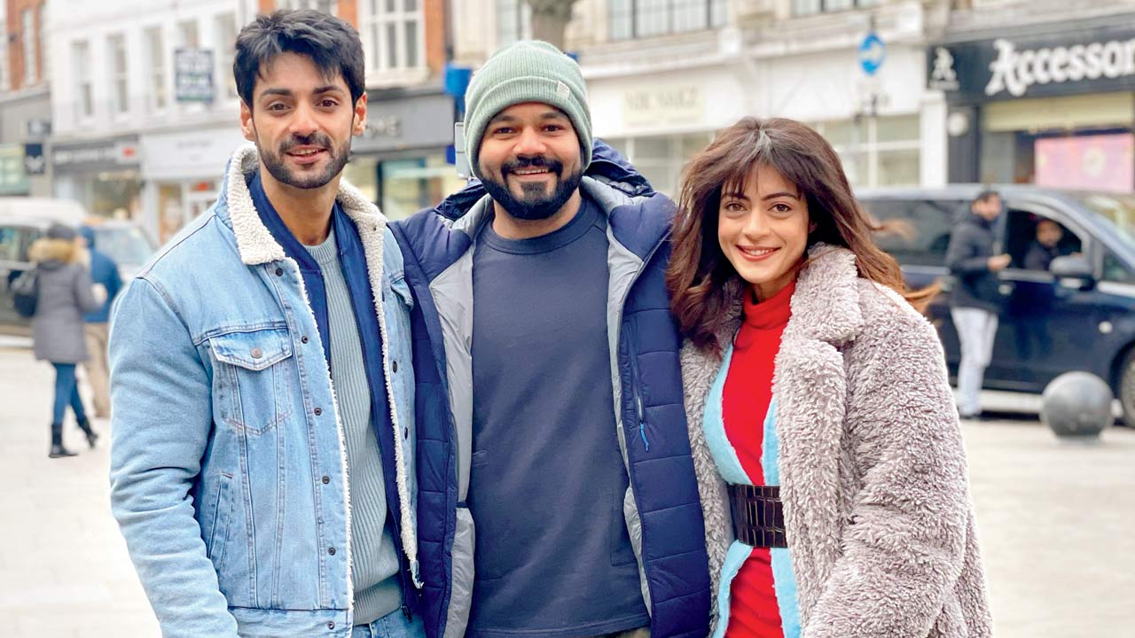 Wahi, director Harsh Dedhia and Anya Singh in London