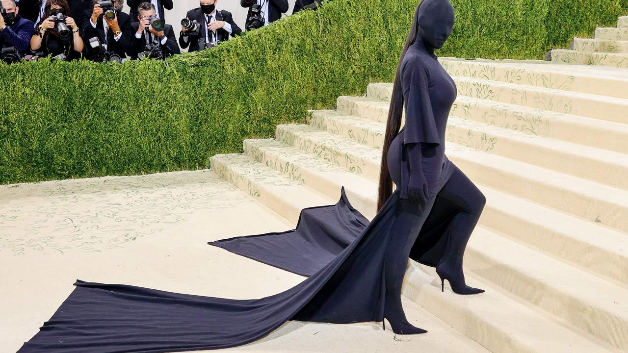 Kim Kardashian’s Met Gala look. Pic Courtesy/Getty Images